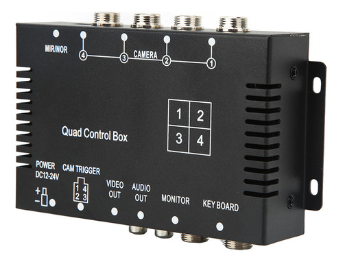 Caja De Control Divisor De Vídeo De 4 Canales, Conmutador De