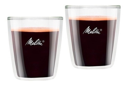 Set De Dos Vasos Doble Pared Melitta 300ml