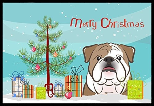 Tesoros De Carolinas Bb1591jmat Arbol De Navidad Y Bulldog I