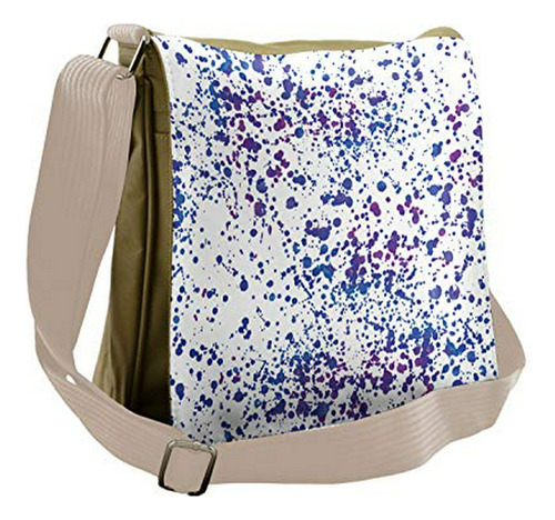 Bolso De Mensajero - Ambesonne Abstract Bag, Paint Splatters