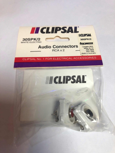 Imagen 1 de 1 de Módulo Rca Audio Clipsal Tecnova 30spk/2 Par Australianos