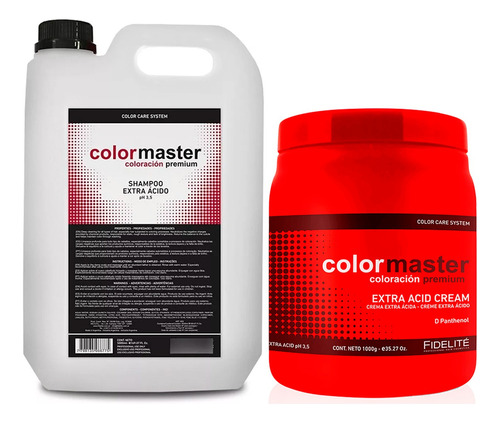 Fidelite Colormaster Shampoo 5000 + Mascara Acida 1000 G