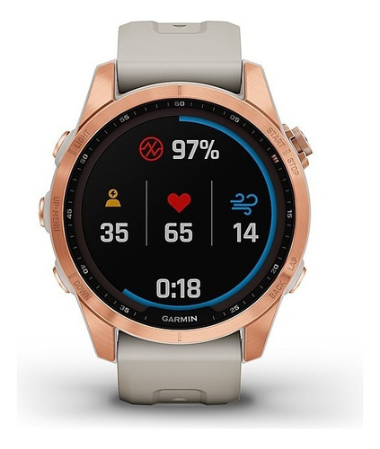 Garmin Fenix 7s Solar Oro Rosa / Arena 42mm + Protector