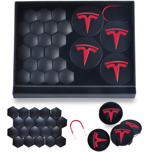  Wheel Center Cap Kit For Tesla Model , S  X,wheel Logo...