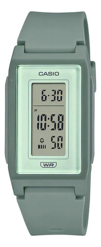 Reloj Casio Unisex Lf-10wh-3d Color De La Malla Verde/gris Color Del Bisel Verde Gris Color Del Fondo Verde