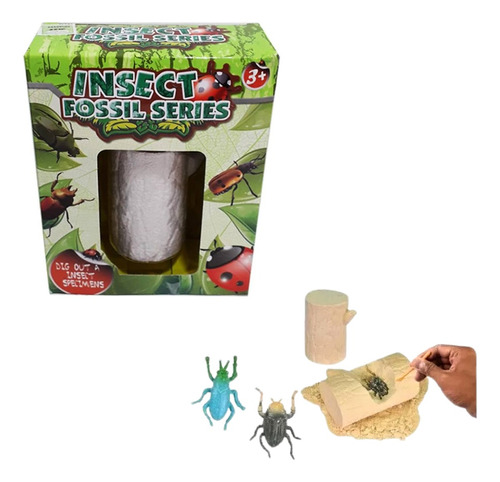  Excavación Fosil De Insectos Bichos Kit Completo 