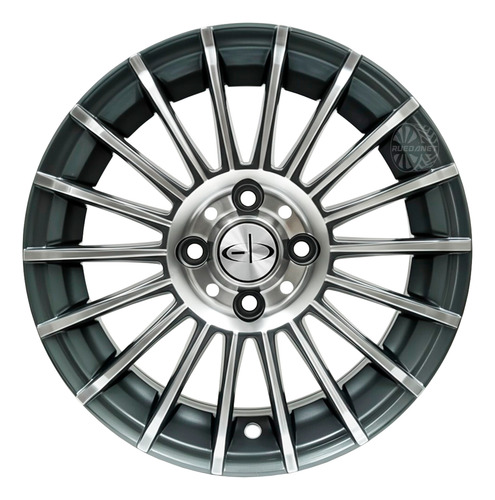 Set X 4 Llantas Deportivas Eb Sc R14 4x108 Ford Peugeot Diamantado Vison