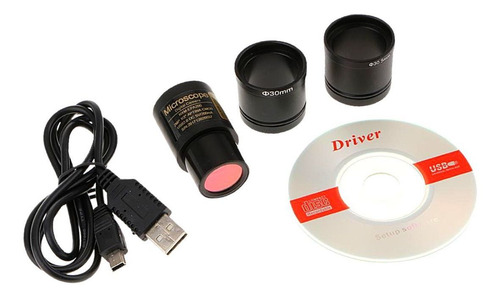 Microscópio Binocular P/ Escolas, Laboratórios + Câmera 2mp