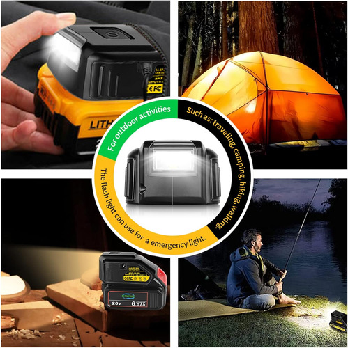 Dsanke - Cargador Adaptador Usb Para Batería Dewalt De 20 V,