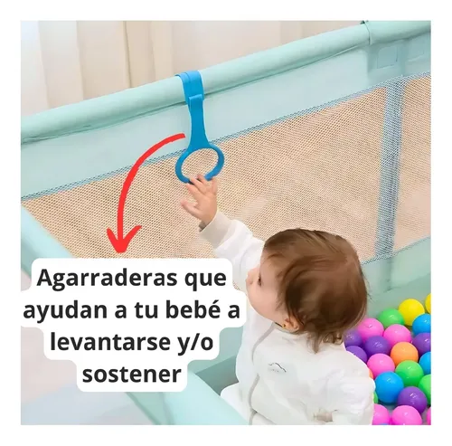 Parque Infantil Corral De Juegos 150x150+ 50 Pelotas+2 Agara