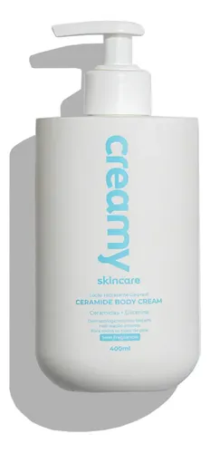 Creamy Skincare Ceramide 400ml | Aumento da Hidratação, Maciez, Firmeza da Pele, Rápida Absorção, Sem Fragrância e Hipoalergênico | Todos os Tipos de Pele