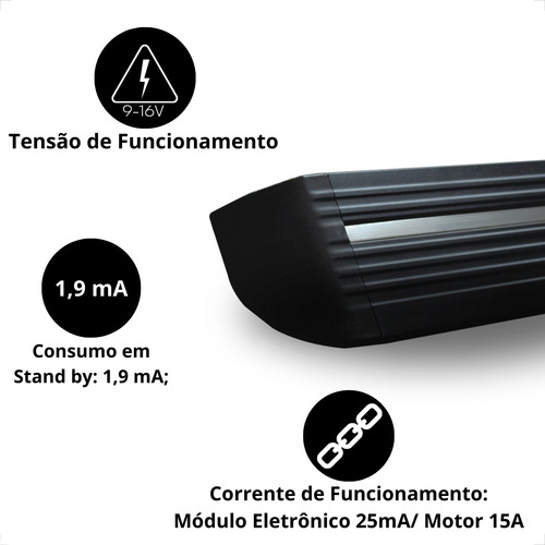 Estribo Elétrico Automático Land Rover Velar 20-22 Retrátil