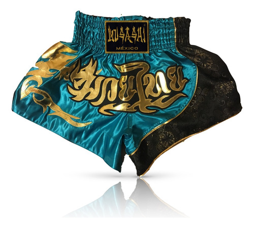 Short Musashi® Muaythai Kickboxing Azulacero/dorado/negro