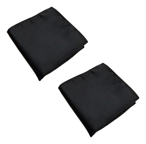 2 Pañuelos Cuadrados Con Bolsillo Para Hombre, Color Liso, F