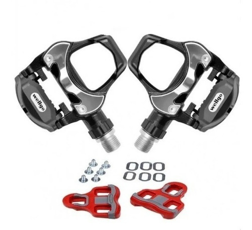 Imagem 2 de 4 de Pedal Speed Wellgo R251 Clip Rolamentado Cromo Com Nota