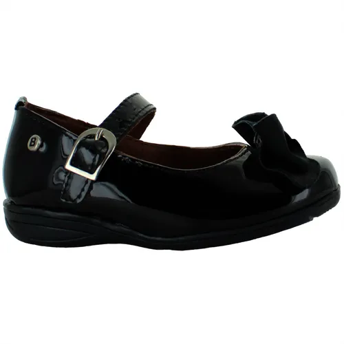 Blasito Zapato Vestir Casual Hebilla Charol Negro Ni a 82383