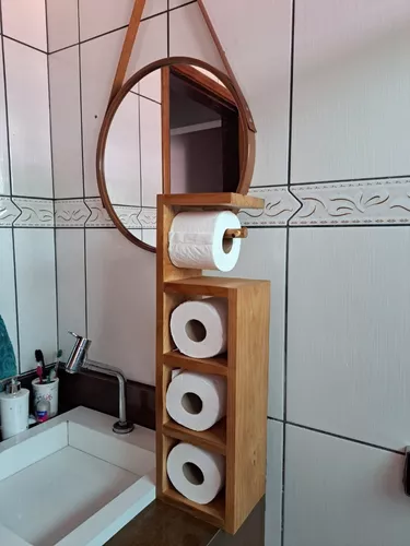 Storage for Bathroom Handmade From Solid Wood Organizer for Toilet Paper  Rolls -   Porta papel higiênico de madeira, Decoração do banheiro,  Porta papel higiênico rústico