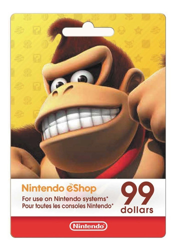 Tarjetas Nintendo Eshop De 99 Dólares (usa)