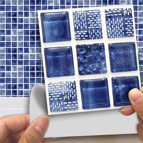 18 Pegatinas De Transferencia De Mosaico Para Azulejos, Baño