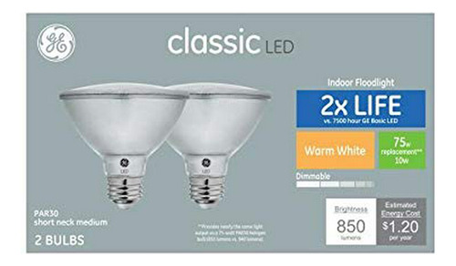 Focos Led - Ge Classic 2-pack 75 W Equivalent Dimmable Warm 