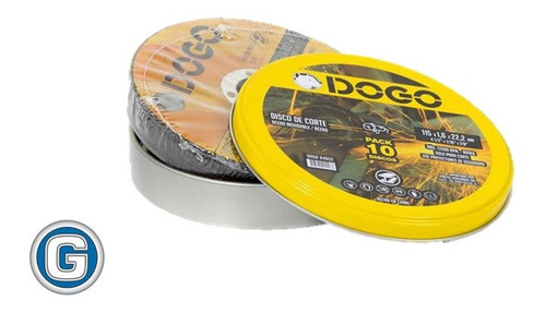 Imagen 2 de 6 de Disco Corte Amoladora Ac. Dogo 115 X 1,6 Mm X10 Sim Tyrolit