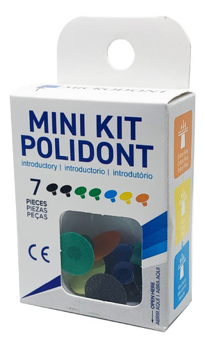 Mini Kit Polidont Microdont Para Pulido De Restauraciones Color Azul