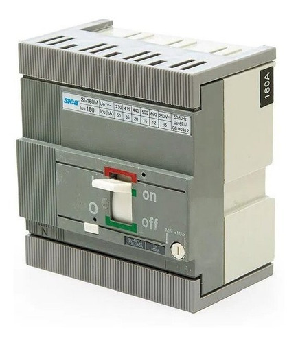 Imagen 3 de 8 de Interruptor Compacto Sica Tetrapolar Regulable 70/100a
