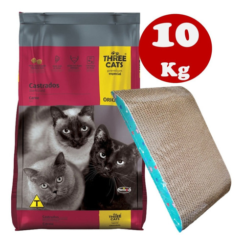 Three Cats Original Castrados 10 Kg + Regalo