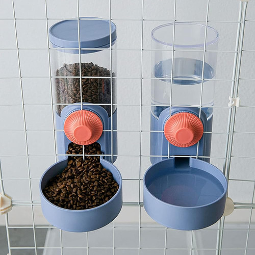 2 Pcs Pet Dog Cat Hanging Automatic Feeders Bebederos 40oz, 