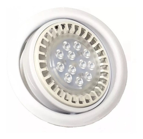  Spot Embutir Techo Luz Led Ar111 12w  Dimerizable Blanco