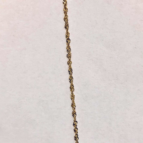 Imagen 4 de 8 de Cadena De Oro 18k Collar Singapur 40 Cm 1 Gr Mujer Hombre
