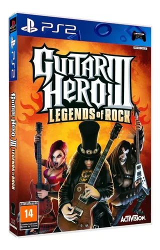 Guitar Hero III: Legends of Rock - Jogo PS2 Míidia Física