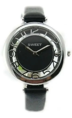 Reloj Sweet 7360 Acero  Mujer Malla Cuero Garantía Oficial