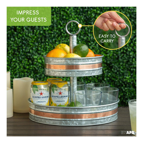 Soporte De Bandeja De Niveles Galvanizados De Ilyapa Con De
