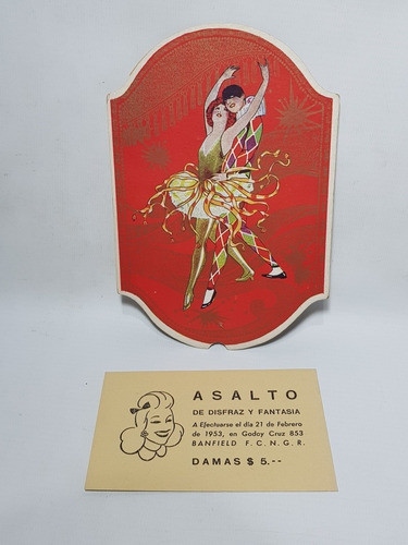 Carnaval Asalto Antigua Careta + Foto + Papel Mag 57935