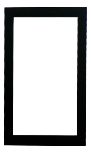 Espejo Decorativo De Pared Decomobil 60x40 Cm Minimalista Marco Negro