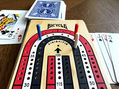 Jogos de tabuleiro Wooden Cribbage codificados por cores