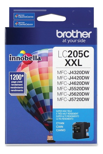 Cartucho De Tinta Brother Lc-205c Cian