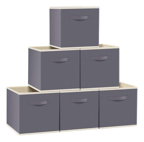 Fabtotes - Paquete De 6 Cubos De Almacenamiento Plegables De