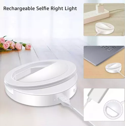 Aro Luz Led Selfie Celular Tablet Linterna Colores Anillo