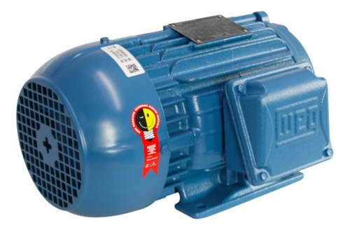 Motor Elétrico Trifásico 3/4 Cv 4p Weg 220/380v Blindado