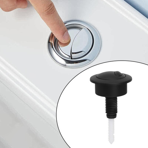 Cisterna De Inodoro De Doble Descarga Negro 8,7 Cm X 4,8 Cm