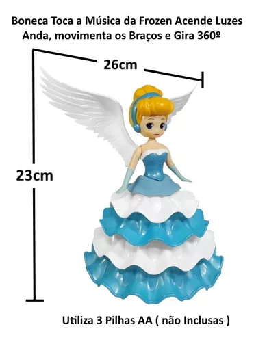 música princesa dançante - Luzes LED 3D dançando brinquedo menina  bailarina,Boneca princesa musical dançando anjo, brinquedo balé dos sonhos  giratório