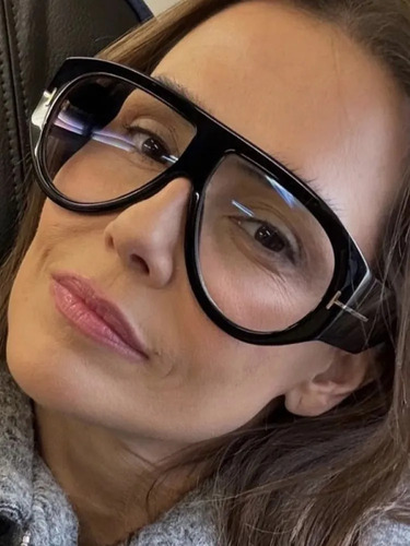 Gafas De Sol Retro De Lujo En Forma De T De Gran Tamaño Para