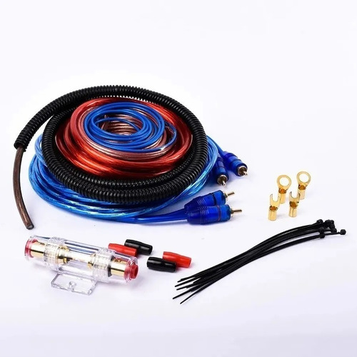Imagen 1 de 2 de Kit Cables Instalación Potencia 8 Gauge Sub Woofer Maverick