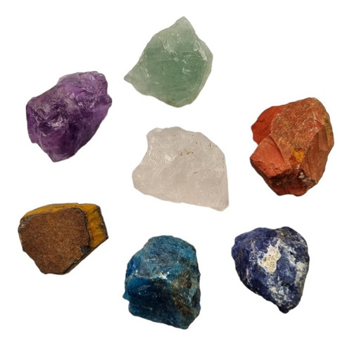 Set 7 Chakras Energéticos Cristales Energéticos En Bruto
