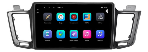 Central Multimidia Rav4 13/19 9p Android 2gb 64gb Carplay