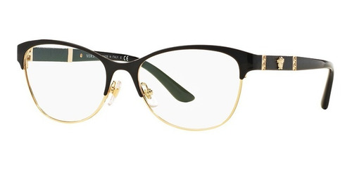 Imagen 1 de 9 de Lentes Versace Ve1233 1366 Black Gold Original Dama Nuevo