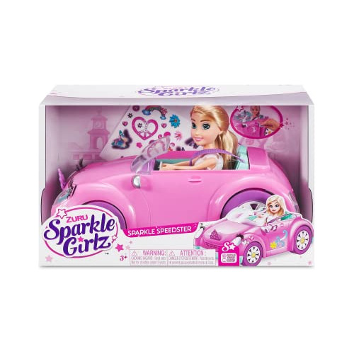 Sparkle Girlz Pink Convertible Con Doll Playset 10.5 Pulgada