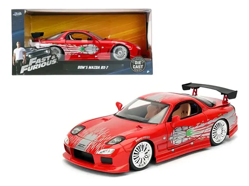 Mazda RX-7 Fast & Furious 1:32 Jada Coche Miniatura Coleccionable